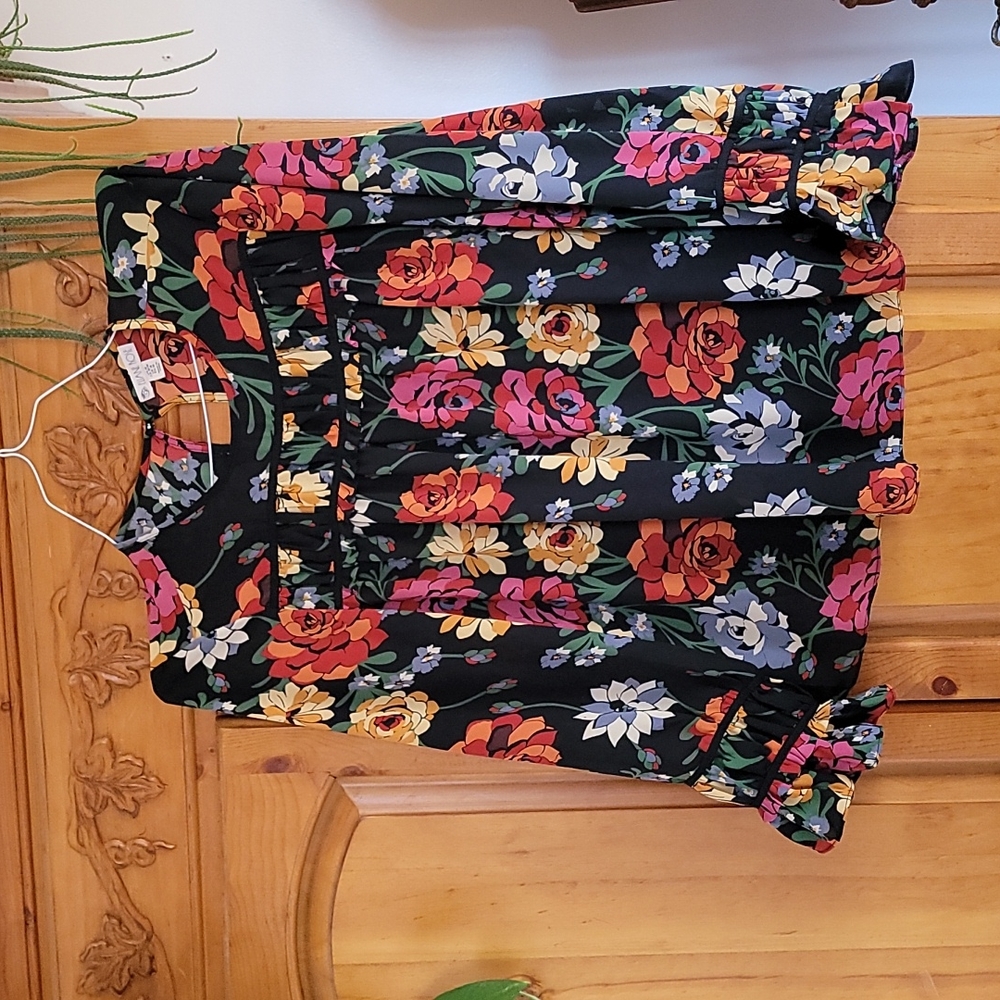 Floral top eliane rose M